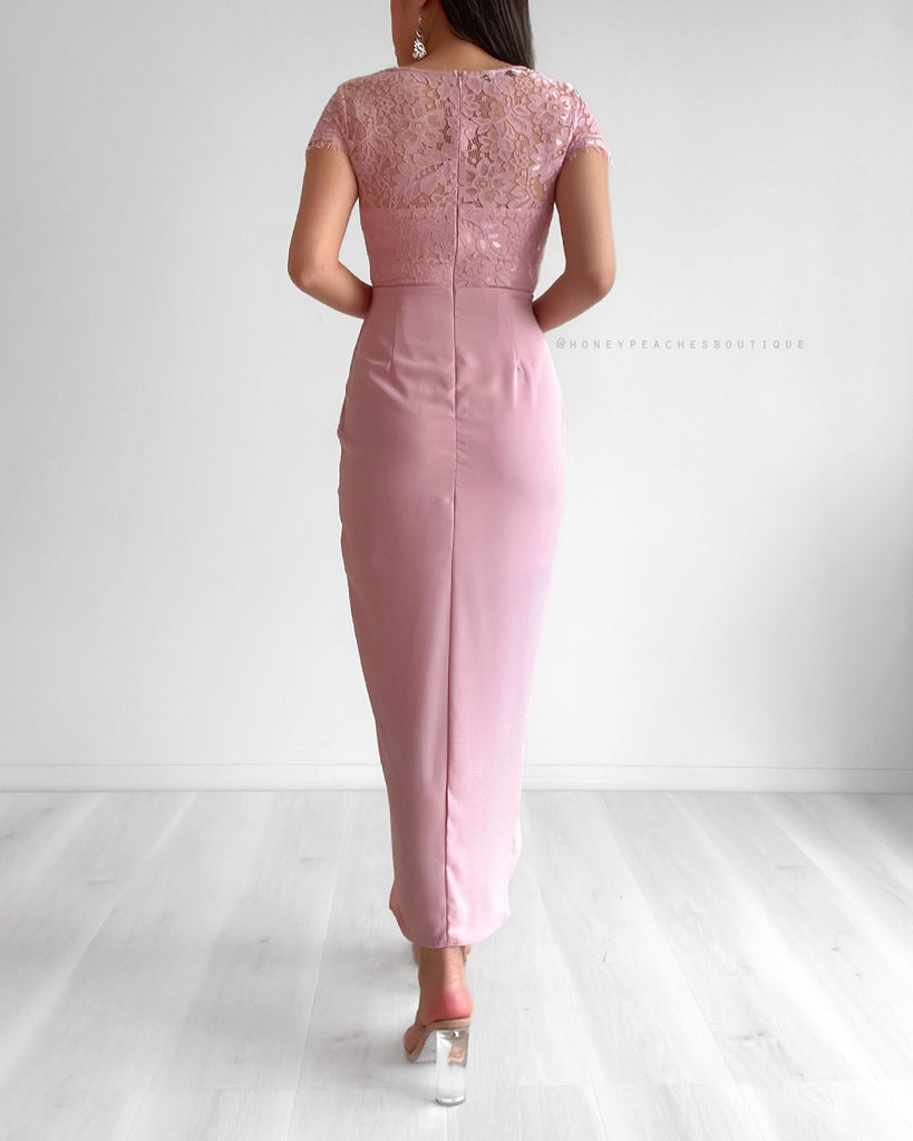 Amelia Midi Dress - Blush