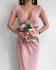 Amelia Midi Dress - Blush