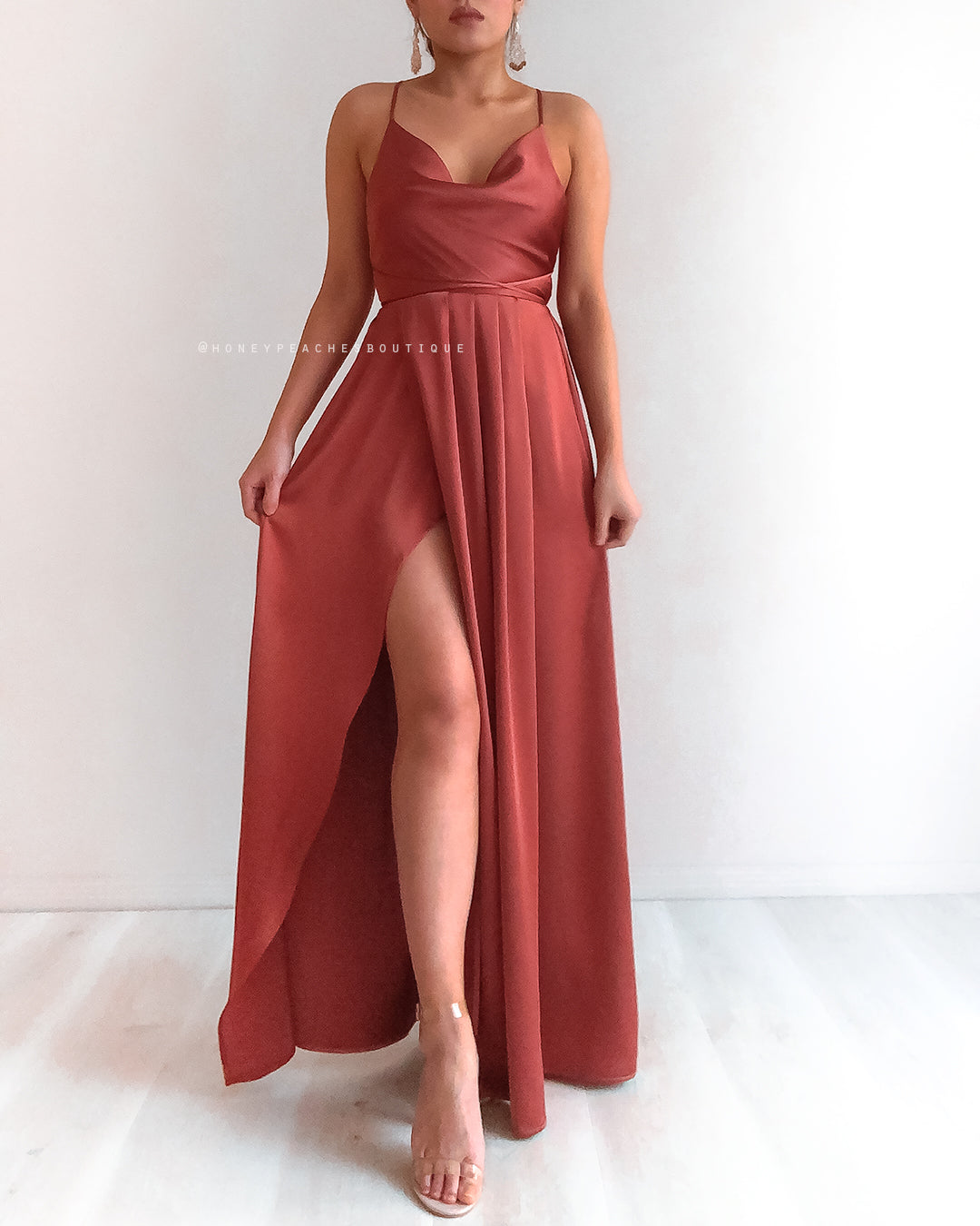 Samira Maxi Dress Rust