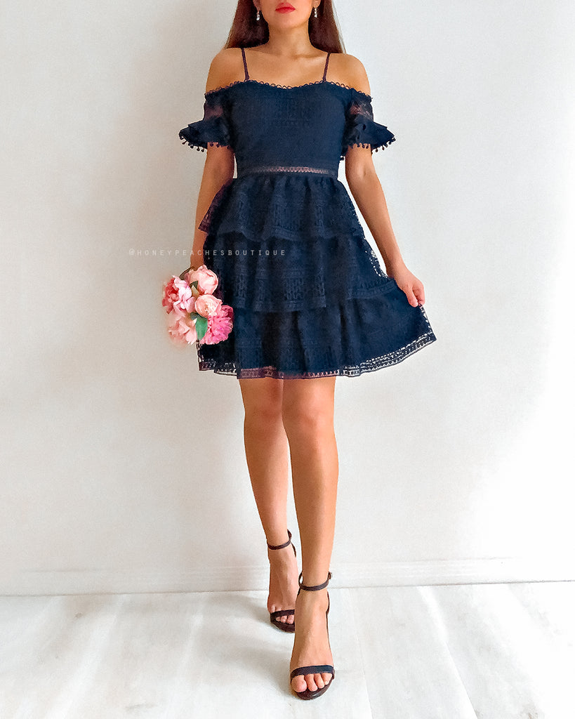 Melinda Dress - Navy