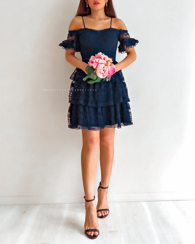 Melinda Dress - Navy