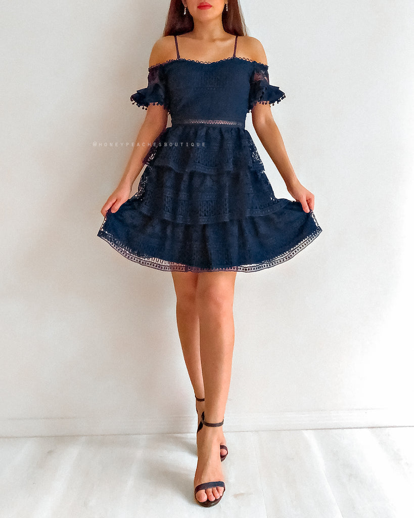 Melinda Dress - Navy