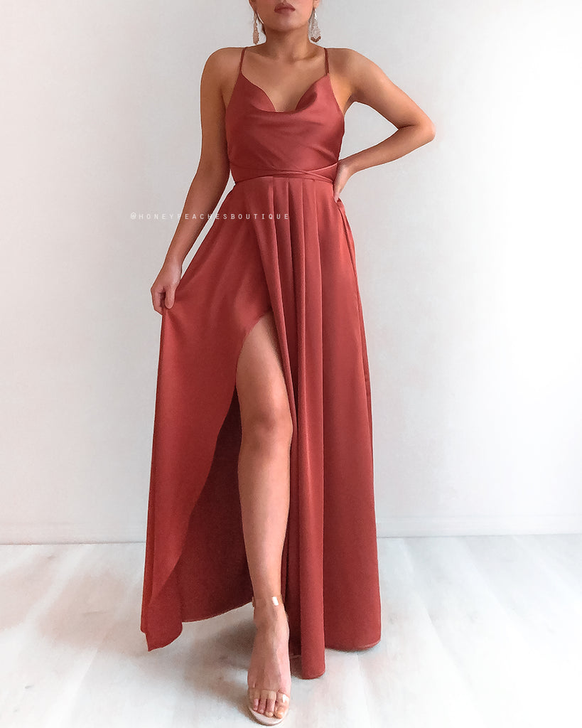 Samira Maxi Dress 2.0 - Rust