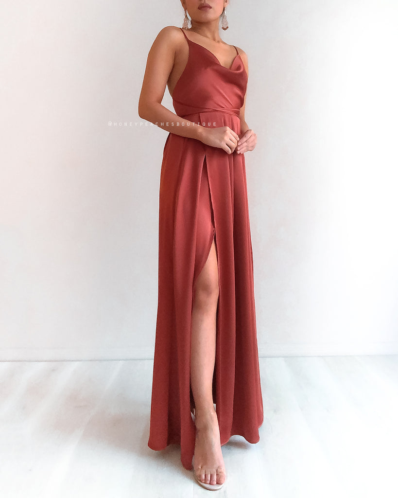 Samira Maxi Dress 2.0 - Rust