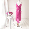 Natasha Midi Dress - Fuchsia