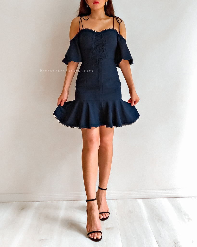 Daynah Dress - Navy