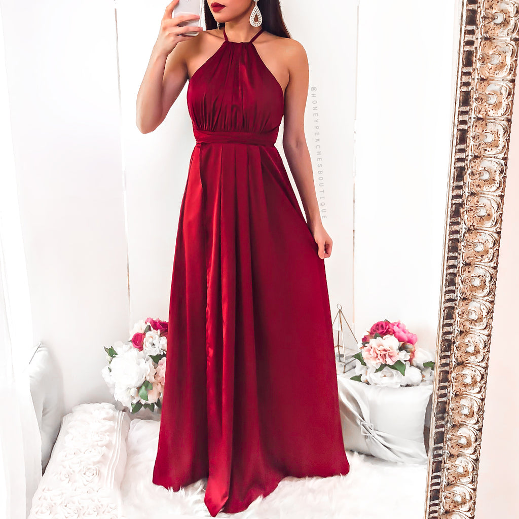 Loving You Is Easy Maxi Dress - Maroon