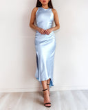 Yara Midi Dress - Baby Blue