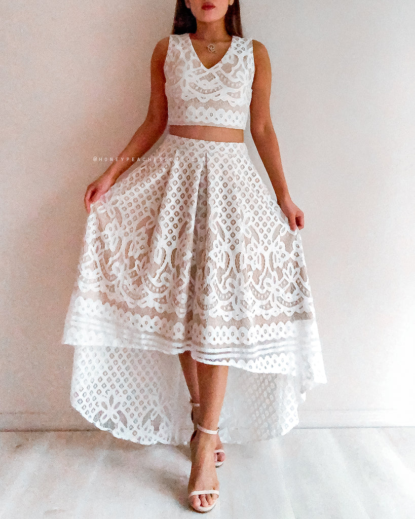 Madelyn Two Piece Set - White