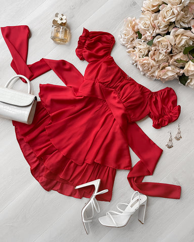 Ziva Two Piece Set - Red