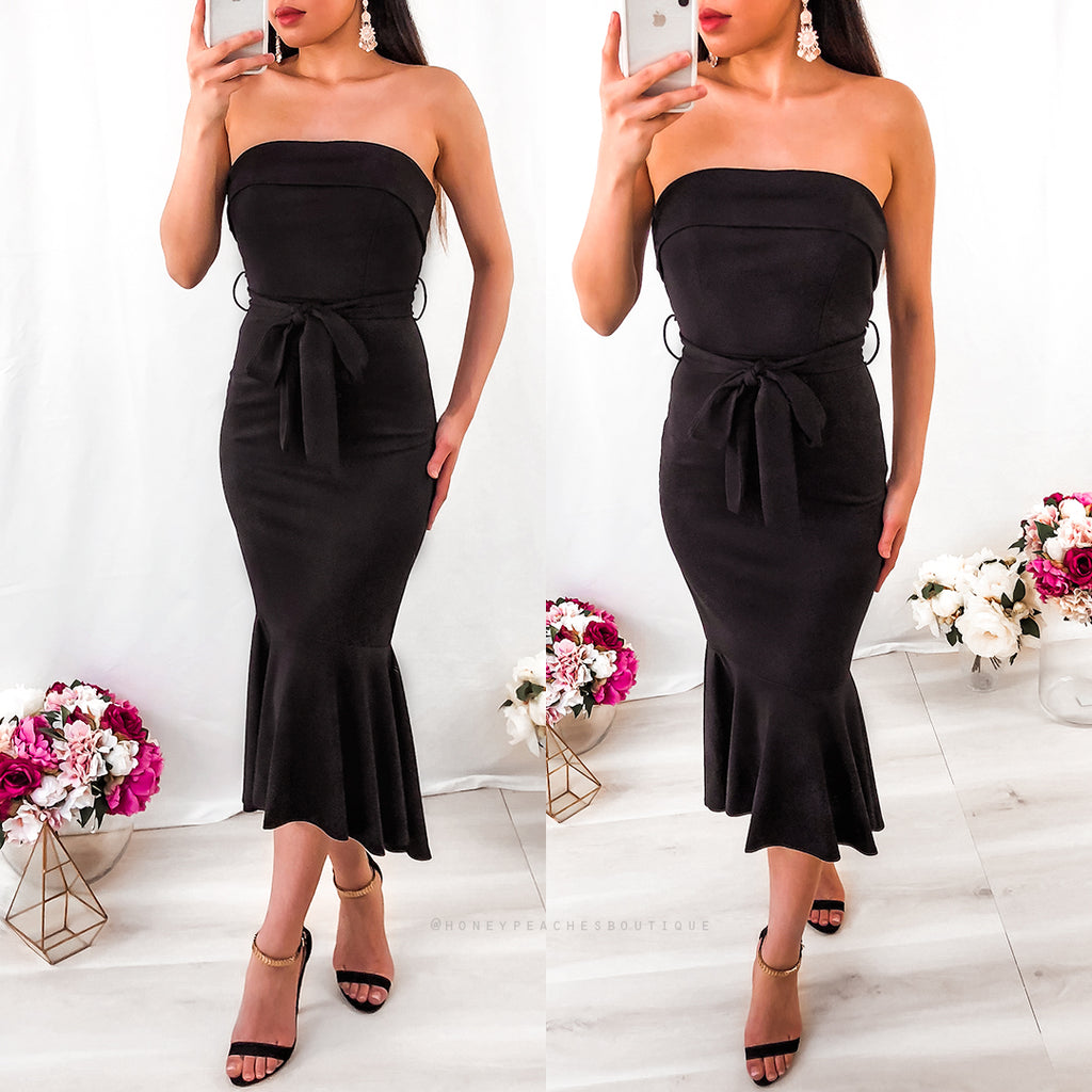 Sophie Midi Dress - Black