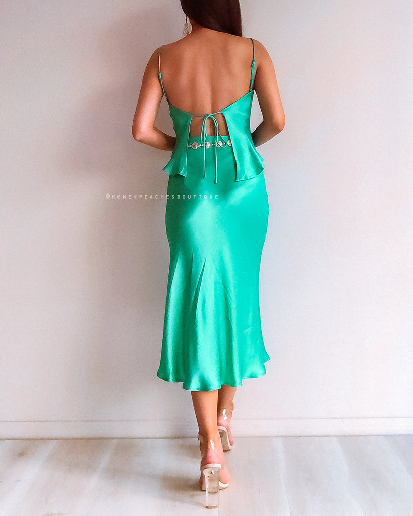 Jasmine Dress - Jade Green