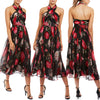 Victoria Dress by Georgy Collection - Black Floral