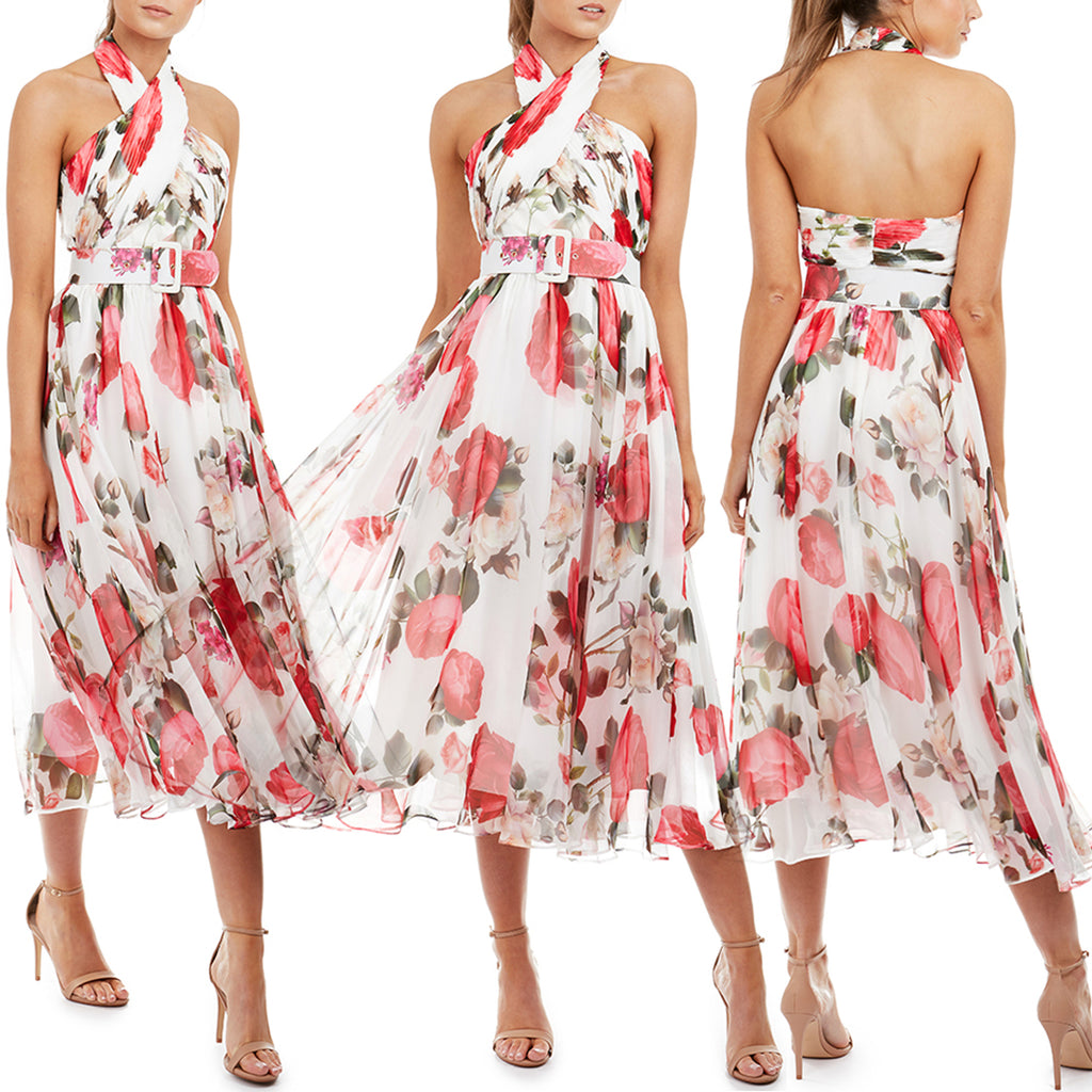 Victoria Dress by Georgy Collection - White Floral