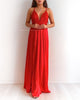 Star Of The Show Maxi Dress - Red