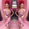 Alessandra Midi Dress - Pink Floral