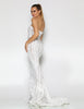 Allegra Strapless Sequin Gown by Jadore - Ivory/Nude