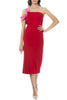 Angelica Midi Dress - Red/Pink