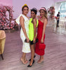 Angelica Midi Dress - Red/Pink
