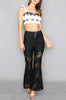 Antoinette Lace Top - Black/White