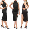 Ares Midi Dress - Black