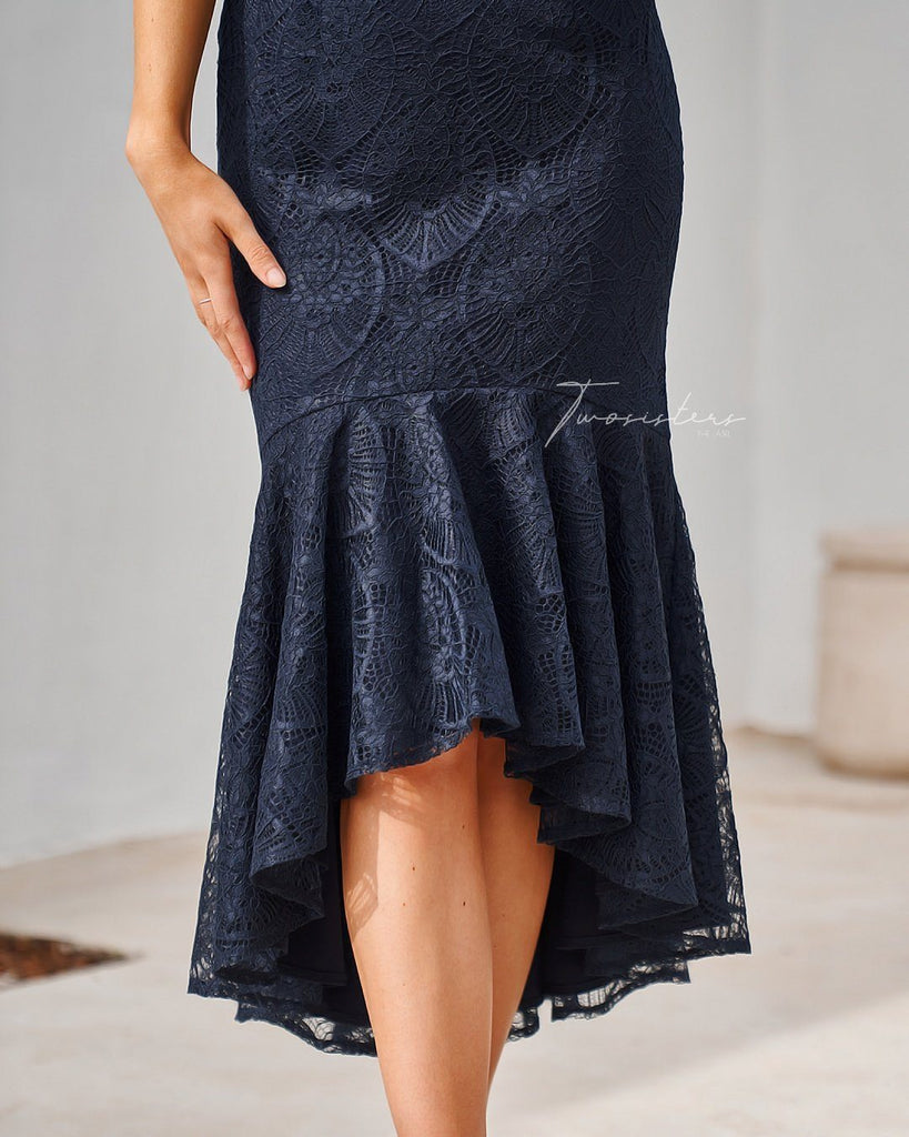 Cadence Dress - Navy