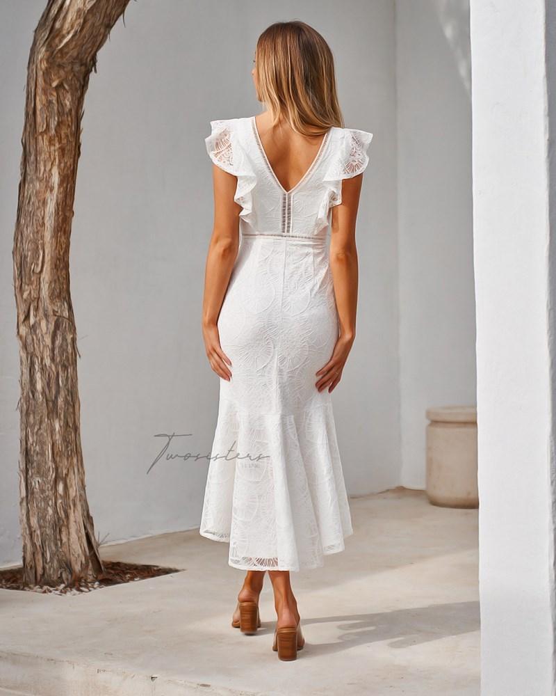 Cadence Dress - White