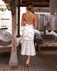 Ciara Dress - White Floral Embroidery