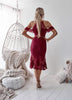 Connie Dress - Maroon