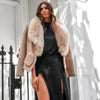 Bessy Fur Biker Jacket - Beige