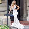 Giselle Sequin Gown by Jadore - Ivory/Nude