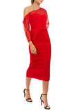 Hope Midi Dress by Georgy Collection - Red