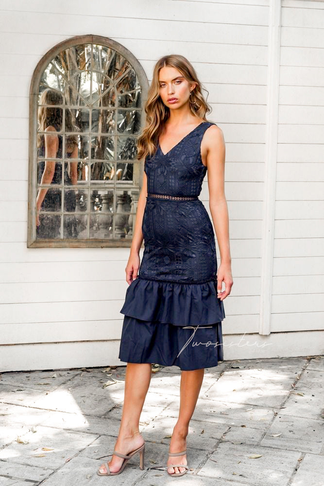 Izzy Dress - Navy