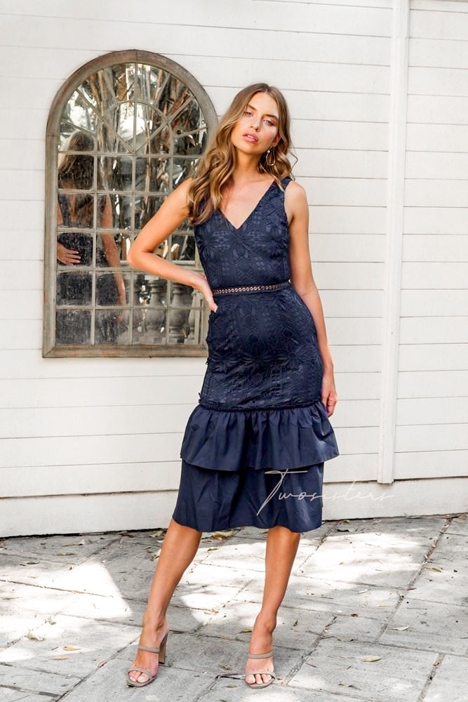 Izzy Dress - Navy