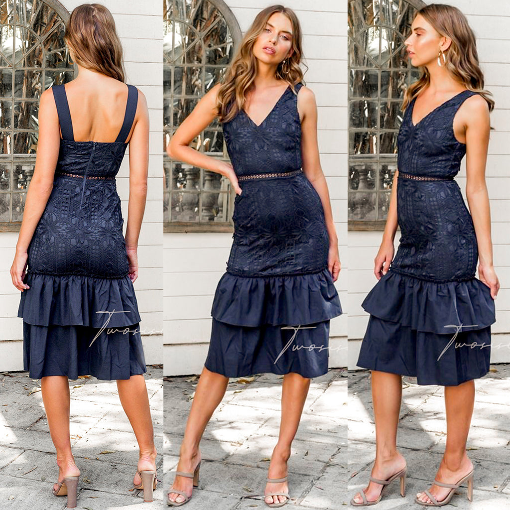 Izzy Dress - Navy