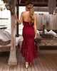 Janelle Dress - Maroon