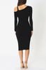 Juliette Midi Dress - Black