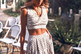 Madelyn Two Piece Set - White
