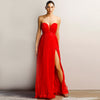 Maya Pleated Gown by Jadore - Red