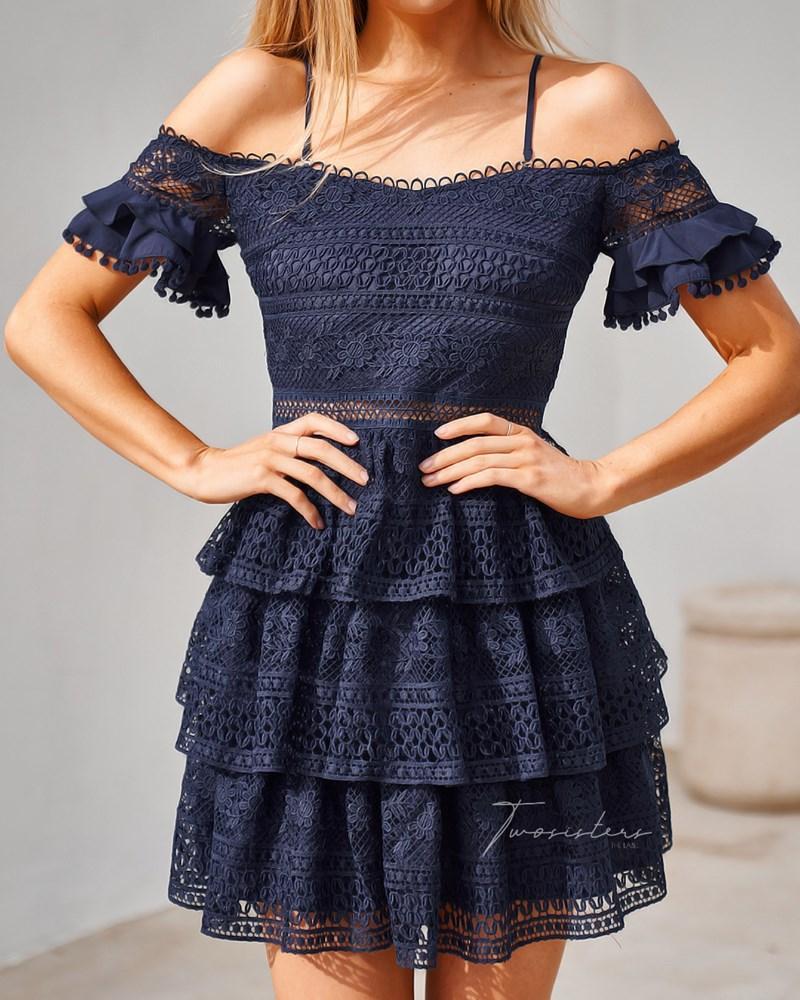 Melinda Dress - Navy