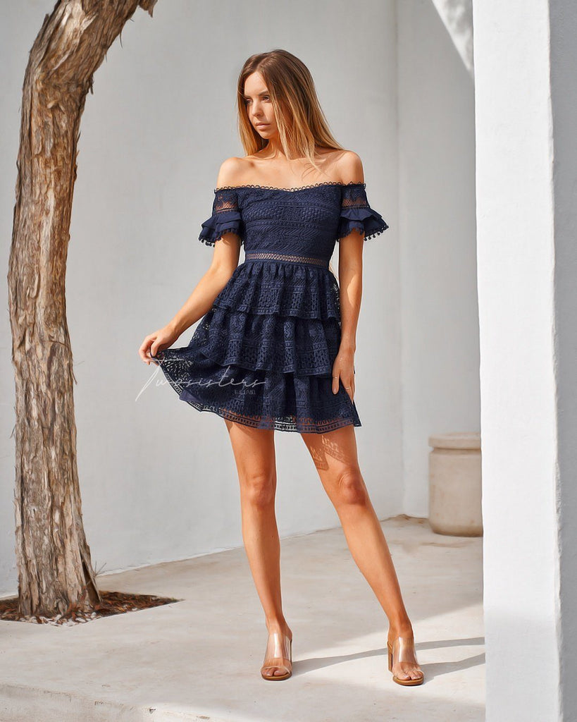 Melinda Dress - Navy