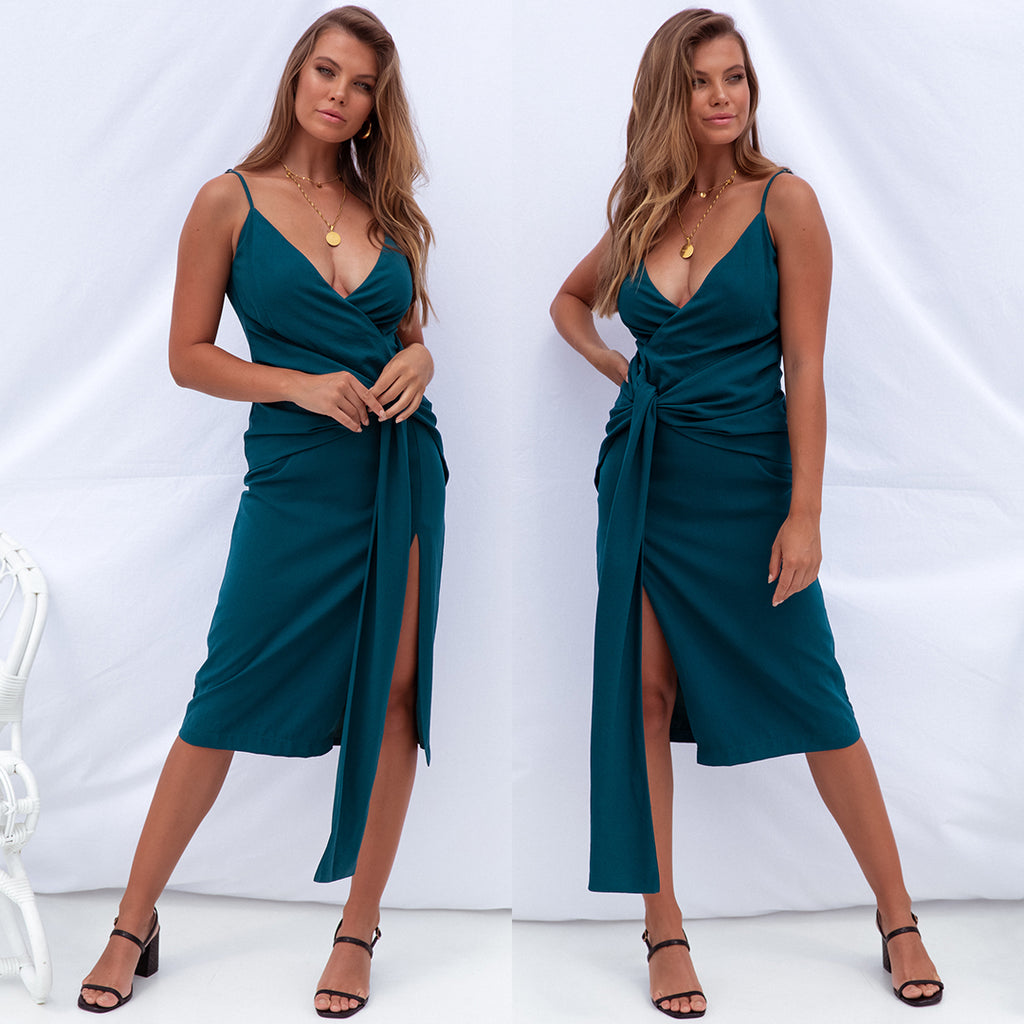 Natasha Midi Dress - Teal