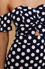 Noah Dress - Dark Navy Polka Dot