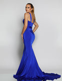 Olympia Gown by Jadore - Cobalt Blue