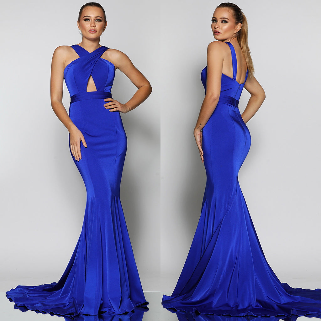 Olympia Gown by Jadore - Cobalt Blue