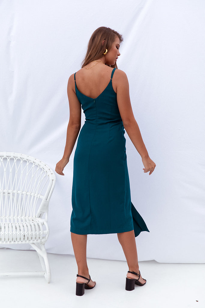 Natasha Midi Dress - Teal