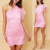 Jade Frill Dress - Pink