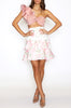 Addison Ruffle Skirt - White Floral