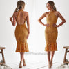 Sonia Midi Dress - Mustard