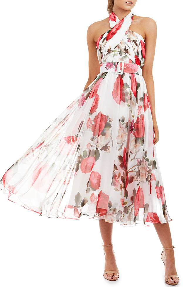 Victoria Dress by Georgy Collection - White Floral